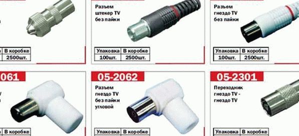 Подключение телевизора к антенному кабелю через штекер