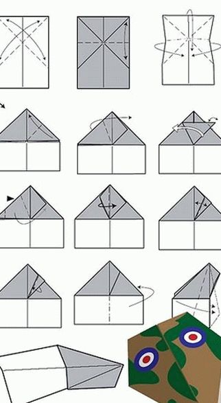 Как сложить самолетик из бумаги (варианты, схемы)