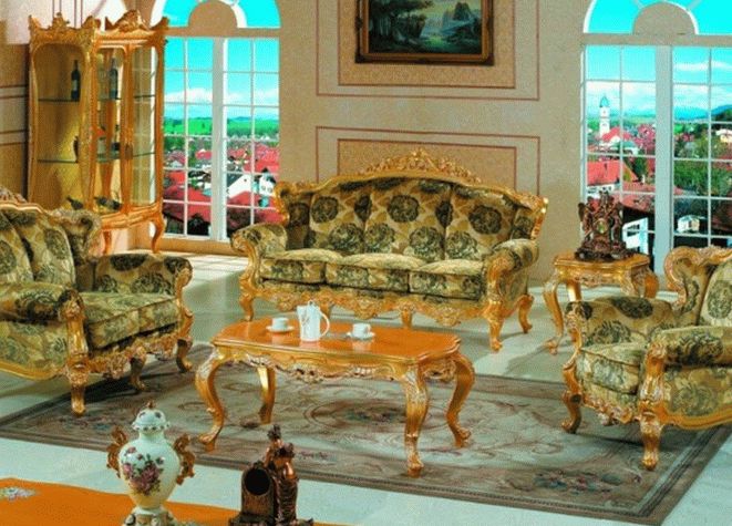 Мебель для гостиной в классическом стиле фото