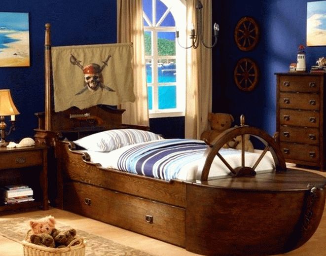 Пиратская-кровать для мальчика