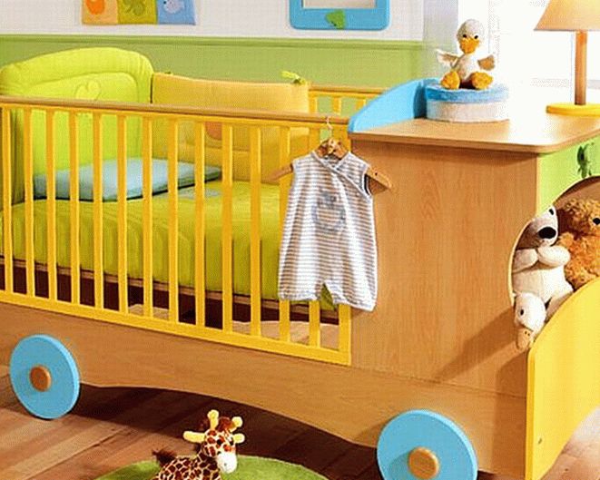 детская кровать машинка для младенца