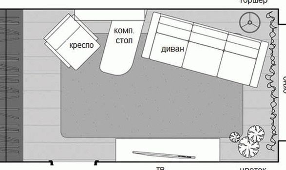 дизайн однокомнатной квартиры холостяка фото4