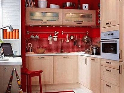 дизайн интерьер маленькой кухни 36