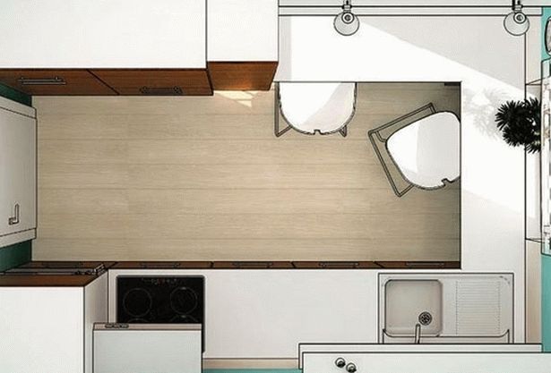 дизайн интерьер маленькой кухни 39