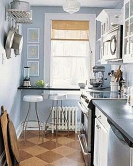дизайн интерьер маленькой кухни 40
