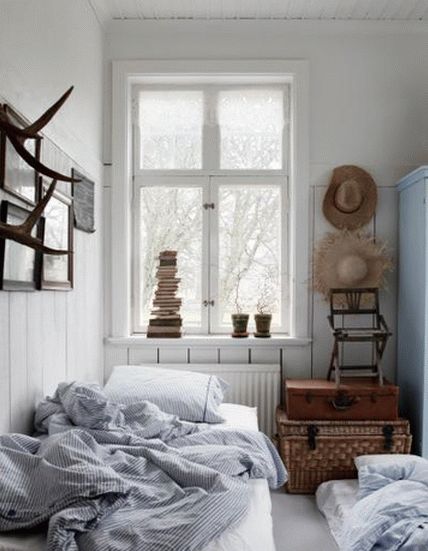 Фото обоев для спальни в стиле кантри