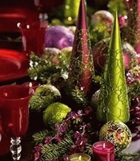 украшение новогоднего стола фото 012