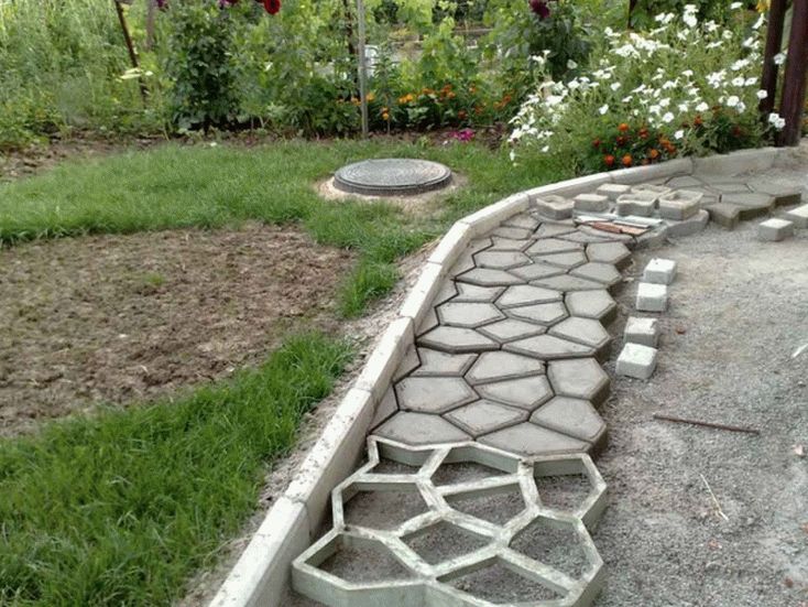 Изготовление тротуарной дорожки