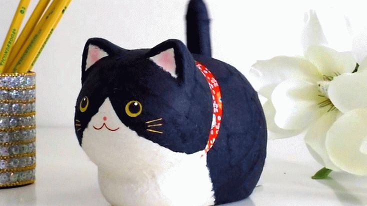 игрушки из бумаги для котят