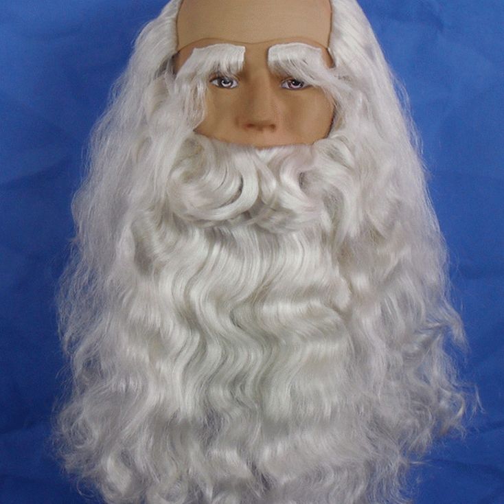 Борода Деда Мороза из парика