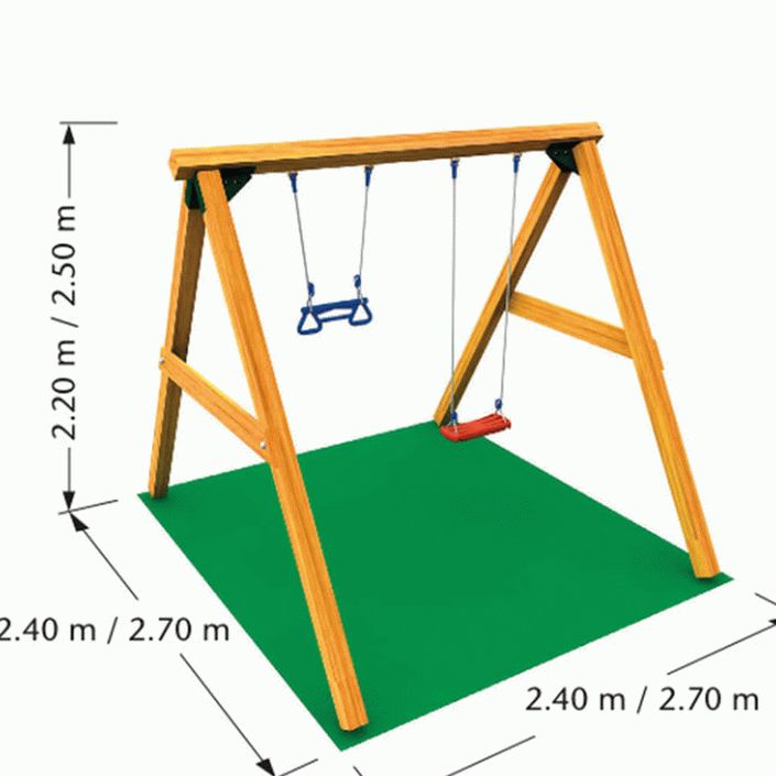 Схема размеров качелей