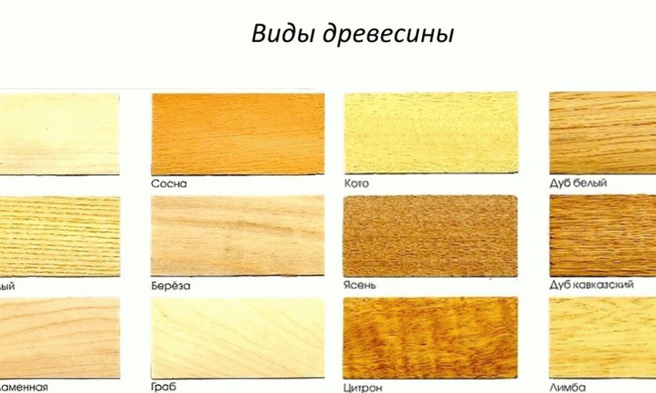 Виды древесины