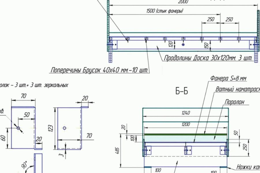 Кровать из профильной трубы своими руками чертежи односпальная