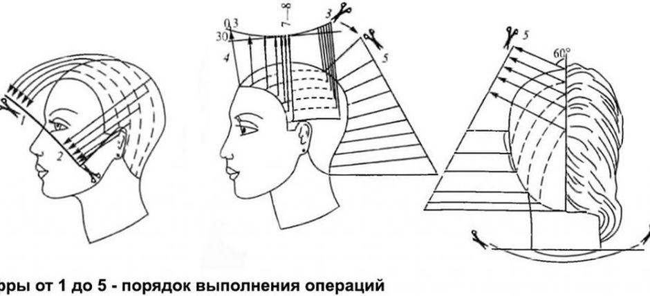 Схема стрижки итальянка