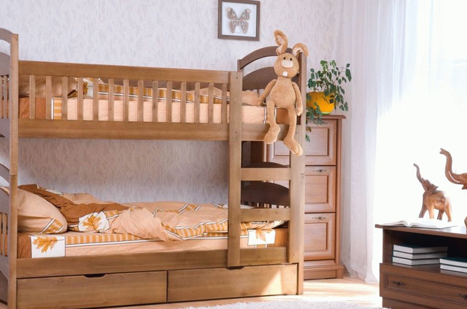 Двухъярусная кровать в детской